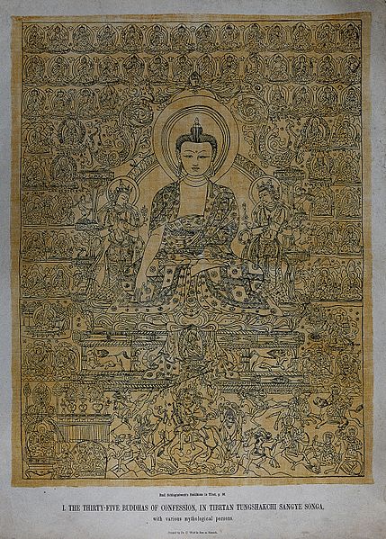 Datei:The thirty-five Buddhas of confession Wellcome V0046094.jpg