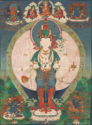 Datei:Eleven headed 1000 armed Avalokiteshvara.jpg