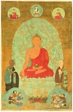 Datei:Buddha Sakyamuni by the Tenth Karmapa Choying Dorje.jpg