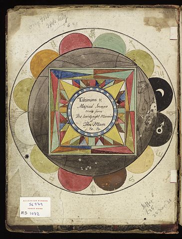 Datei:Astrological diagram inside book cover, 1801 Wellcome L0037435.jpg