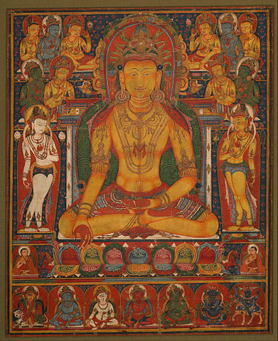 Datei:Ratnasambhava with Wealth Deities.jpg