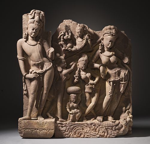 Datei:River Goddess Ganga and Attendants LACMA.jpg