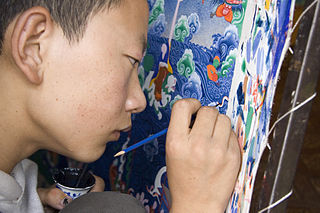 Datei:Painting Thangka Lhasa Tibet.jpg