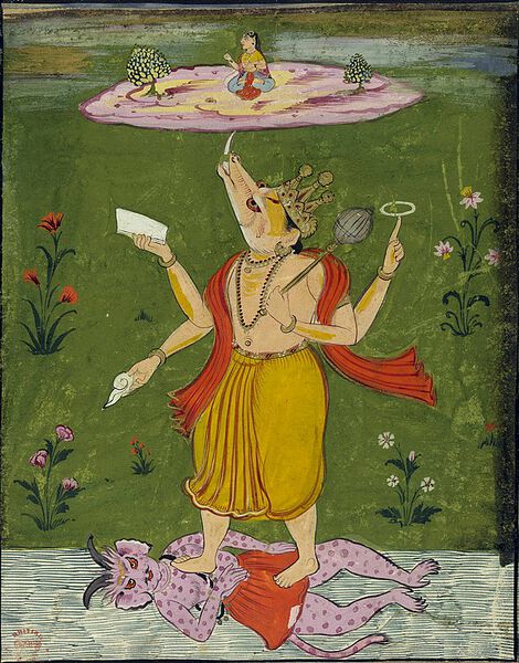 Datei:Vishnu as Varaha.jpg