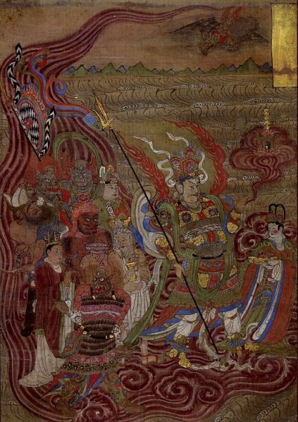Datei:Vaishravana Dunhuang Cave17.jpg