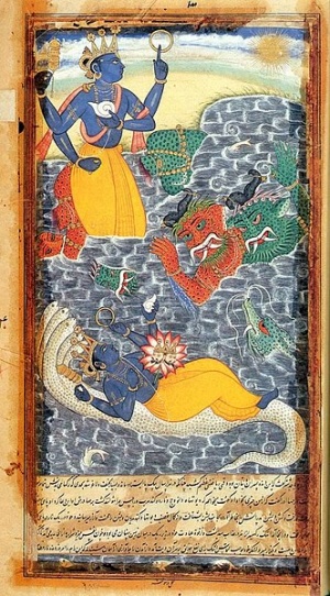 Madhu-kaitabha kill by vishnu.jpg