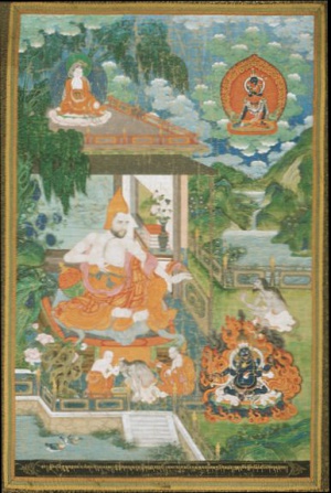 Acarya Bhavaviveka Converts a Nonbeliever to Buddhism.jpg
