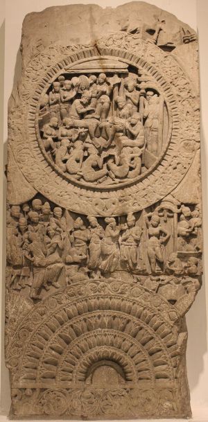 Asita's visit to bless Siddharta, Maurya.jpg