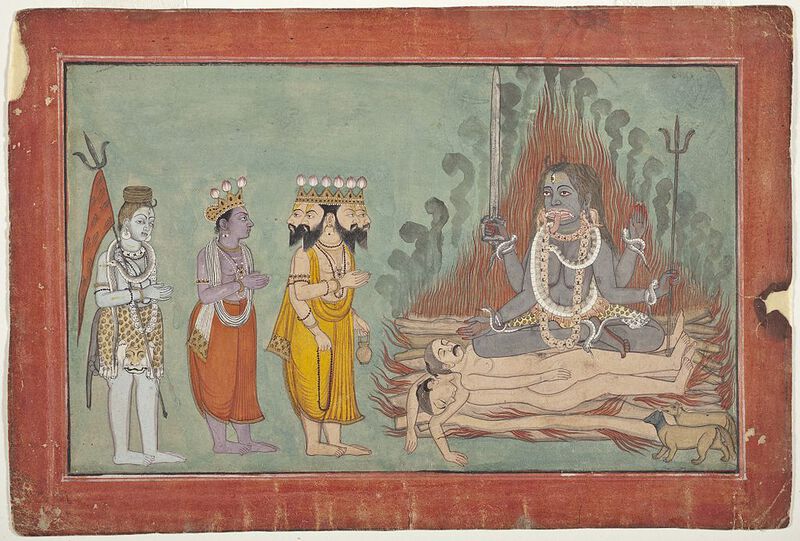 Datei:Shiva-Vishnu-Brahma-Adoring Kali.jpg