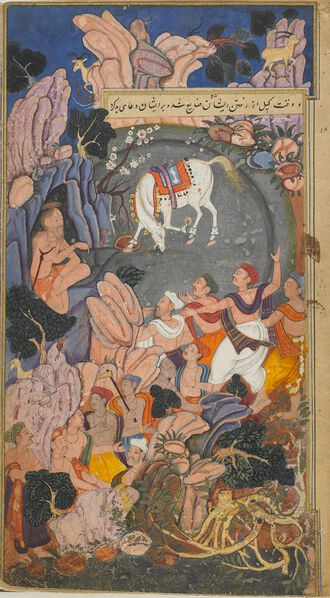 Datei:Stolen sacrificial horse grazing near Vasudeva.jpg